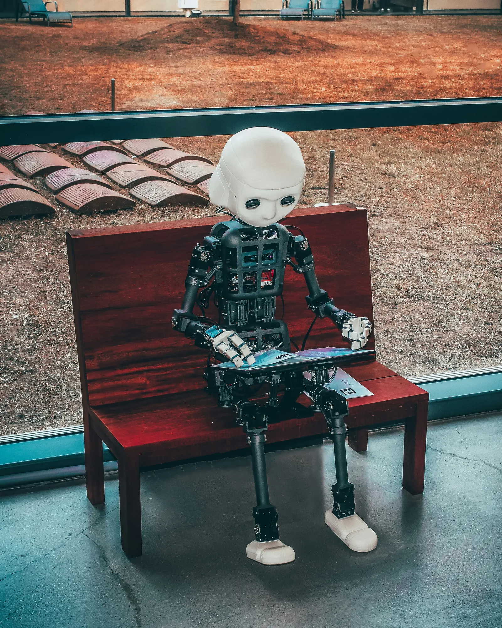 Abstract visualization of artificial intelligence processing