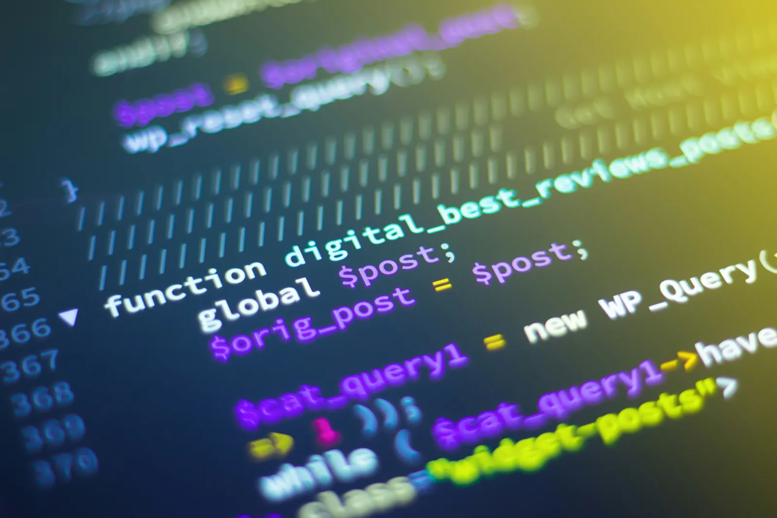 Engineers pair-programming on custom software