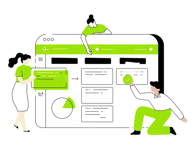 Creative studio team collaborating